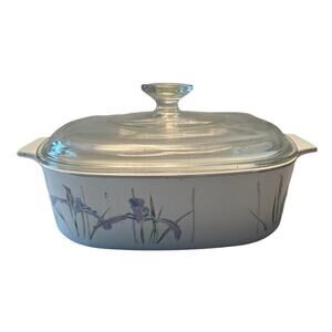 CorningWare Shadow Iris Vintage Casserole Dish 2L